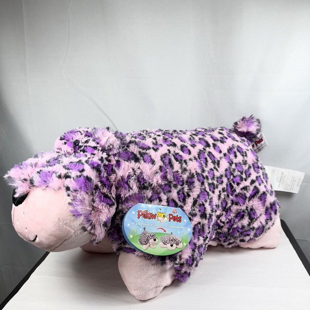 Rare Hard To Find Retired Pillow Pets Signature Lulu Leopard NEW WITH TAGS VTG